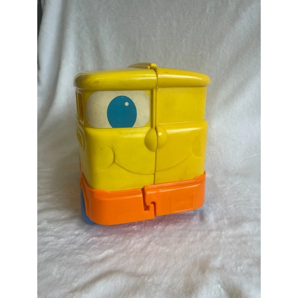Vintage Mattel Preschool Yellow School Bus‎ Toy Vehicle Car